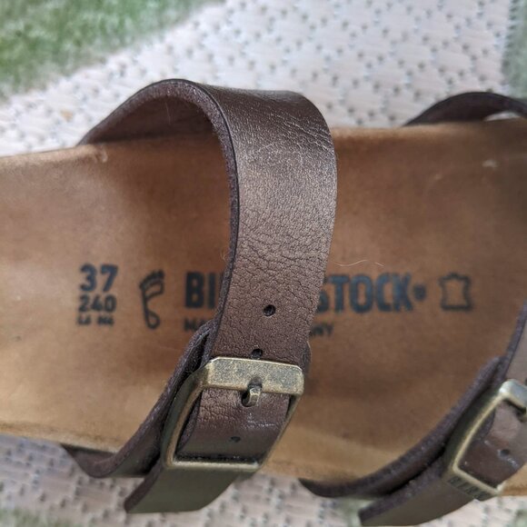 Birkenstock Mayari Sandals, Bronze color, Size EU 37 (US 6.5/7) Only worn once. - Picture 2 of 6